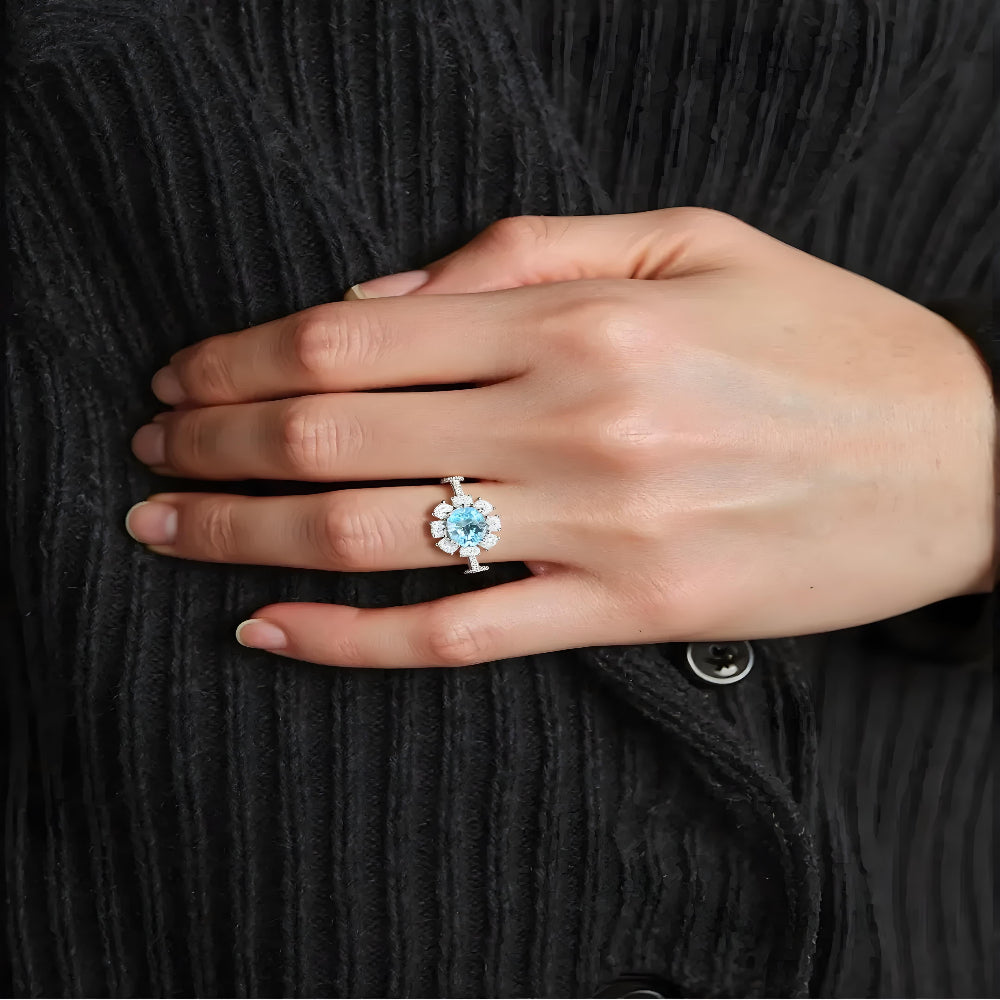 Light Aquamarine Ring
