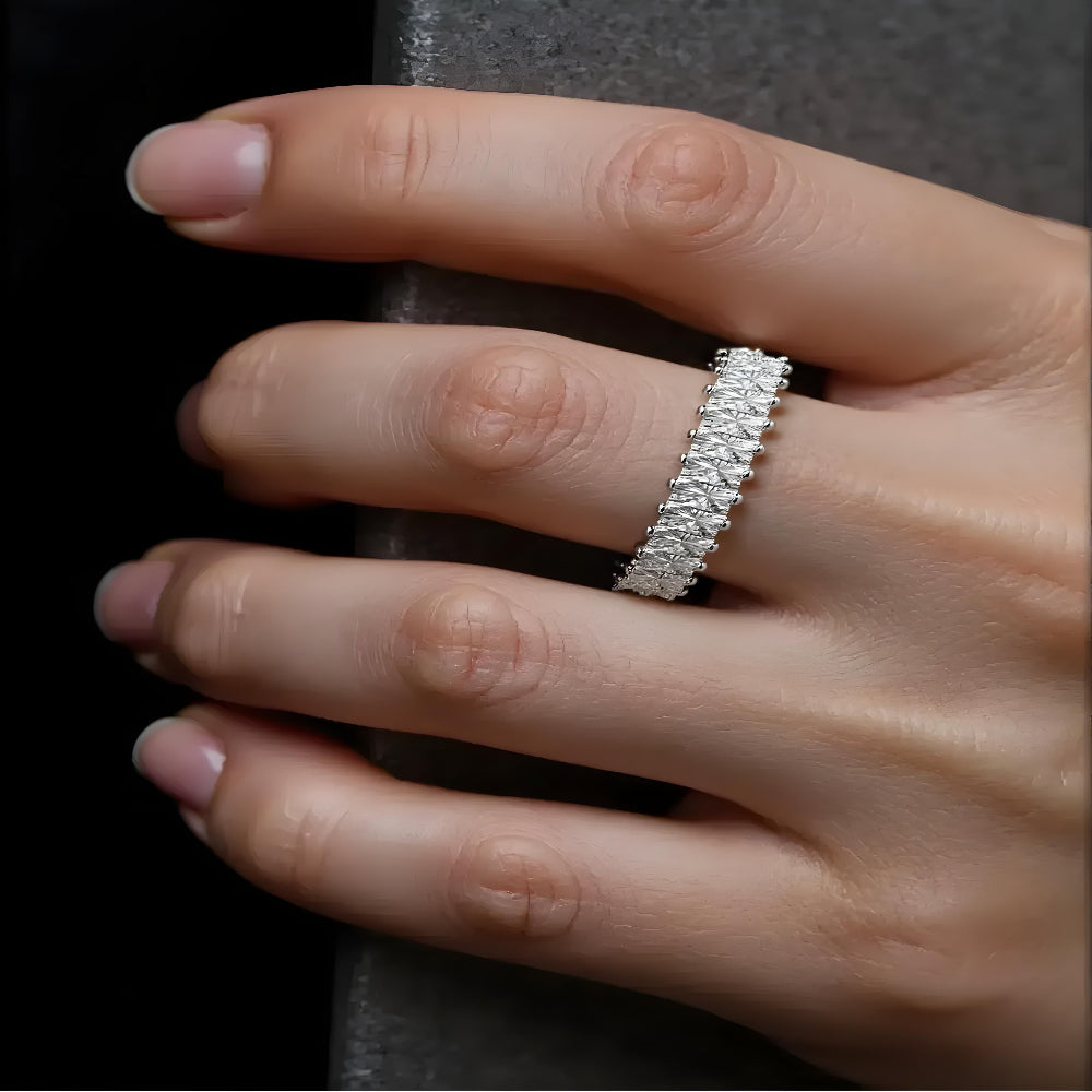 Emerald Cut Tennis Ring