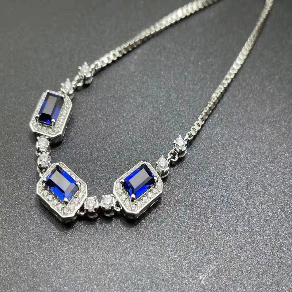 Three-Stone Sapphire Bracelet