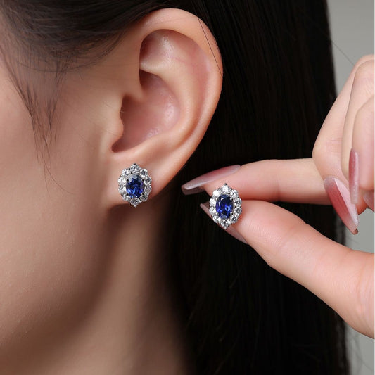 2 Carat Sapphire Earring